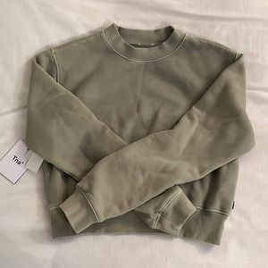 TNA crop crewneck sweatshirt